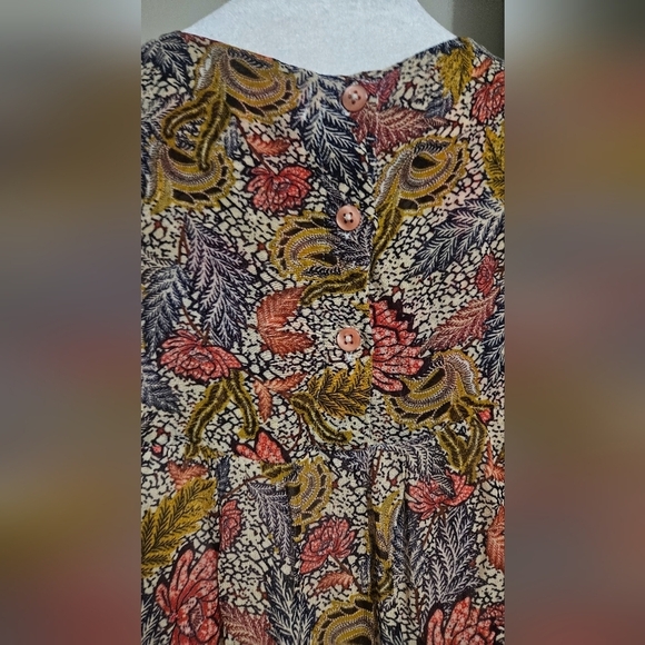 VERB By Pallavi Singhee Follow Multi Color Viscose Georgette PrintedTunic.Size M - Picture 9 of 16